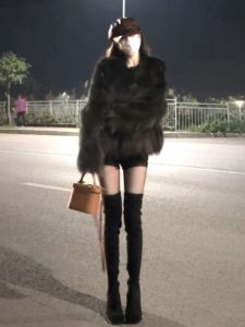 CHANGTONG | Stylish Fur Coat Outerwear