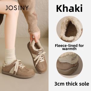 Josiny | Vintage Insulated Leather Casual Shoes