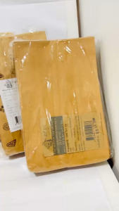 ถุงกระดาษใส่ขนม ซองบรรจุอาหาร ซองใส่อาหาร ถุงกระดาษคราฟท์ สีน้ำตาล 100 ชิ้น/แพ็ค มีให้เลือก 3 ขนาด