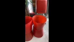 Combo 5kg chậu nhựa C10 C11 đỏ/đen - Chậu nhựa trồng hoa tết giá rẻ chậu trồng hoa vạn thọ 3-4 gốc