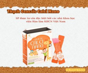 Thạch Genetic Calci Nano phát triển chiều cao tối ưu - Bổ sung canxi hữu cơ vitamin D3 K2 giúp xương răng chắc khỏe phát triển chiều cao