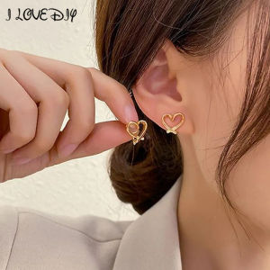 1 cặp thời trang trái tim bất thường kẹp tai nữ phụ nữ không xỏ Silicone Khuyên tai đính Hàn Quốc Bông tai trang sức Tiệc Quà Tặng