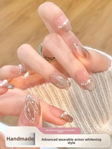 MONLEYTA | Handmade New Year Design Finished Medium-Length Press-On Nails