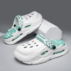 Hole Shoes Men 2024 Summer Trendy New Youth Non Slip Abrasion Resistant Soft Bottom Sandals Outdoor Beach Slippers