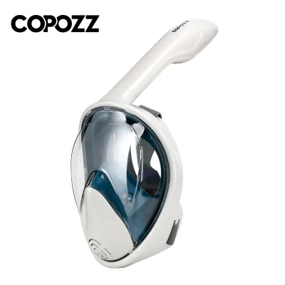 COPOZZ Professional Snorkeling Diving Mask Underwater Scuba Full Face Snorkel Mask Anti Fog Goggles for Adult Swimming Equipment