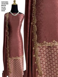 FABRIC KAIN PASANG JACQUARD PLAIN SULAM SONGKET BERSULAM