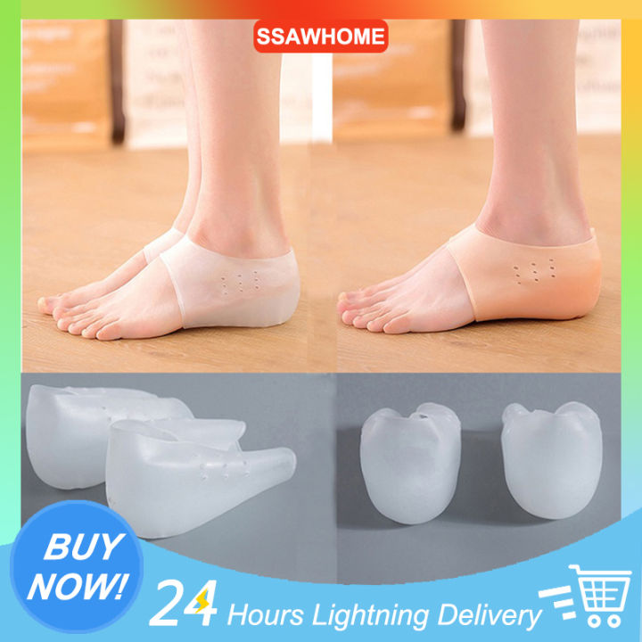 2024 1 Pair Concealed Footbed Enhancers Invisible Height Increase Silicone Insoles Pads Height 3cm Male