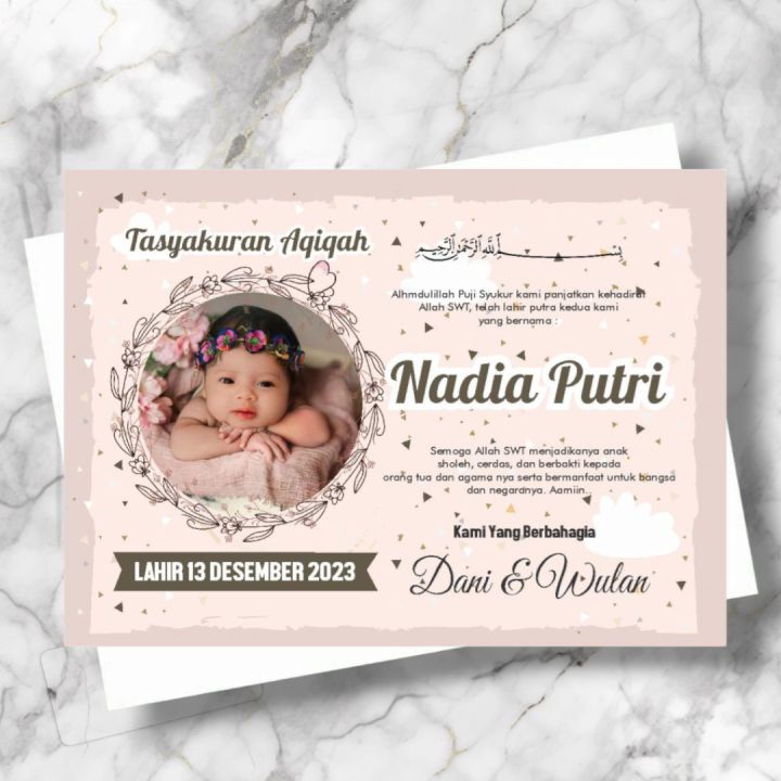 (isi 50,100 pcs) Sticker Tasyakuran Aqiqah/Tasyakuran/Syukuran