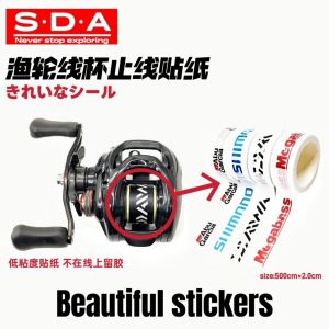 Creative Fishing Reel Paper Tape Accessories Droplet Wheel Drum Wheel Spinning Wheel Line Marking Tape Outdoor Camping Travel Gear