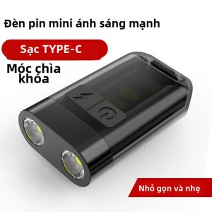 ESMARTER | Đèn Pin Mini Nguồn Sáng Kép Di Động 9 Chế Độ Đa Chức Năng Móc Khóa Đèn Pin Từ Tính Có Kẹp Mũ Đèn LED SMD Chống Nước Đèn Pin Móc Khóa Cho Các Hoạt Động Ngoài Trời