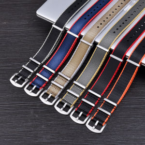 High Quality Nato Wristbelt compatible for Seiko/Tissot/Citizen Watch Strap Replacement Zulu Woven Bracelet Nylon Watchband 20mm 22mm