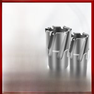 Hollow Drill Bit Core Magnetism Drill Stainless Steel Punching Metal Alloy Thick Plate Steel Opening Tool 35mm High Carbon Steel Handle