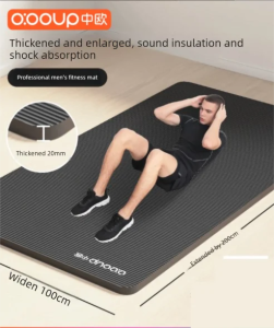 O:OOUP | Thảm Yoga Chuyên Nghiệp Dày Dặn Chống Trượt Ít Tiếng Ồn cho Nam