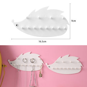 Homenhome Household Non Perforated Wall Mounted Traceless Jewelry Storage Hook Storage Rack