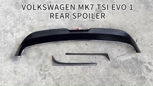 VOLKSWAGEN MK7 TSI EVO 1 REAR SPOILER TOP SPOILER EVO I MK 7 1.4 MATERIAL FRP/PUR WITHOUT PAINT (WINDOW COVER MATERIAL PUR/SPOILER MATERIAL FRP)