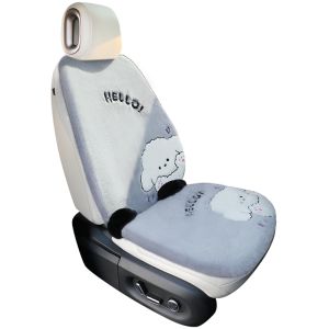 ZHONGMIAO | Winter Fleece Car Seat Cover Rear Single Seat