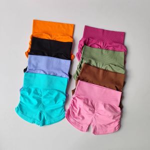 ฤดูร้อนผู้หญิงเอวสูงกางเกงขาสั้นโยคะBreathableฟิตเนสButt Liftกีฬากางเกงขาสั้นขี่จักรยานPush-Upออกกําลังกายกางเกงขาสั้น