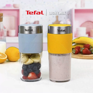 TEFAL เครื่องปั่นแบบพกพา Lightmix รุ่น BL1C0430 ความจุ 300 มล. กำลังไฟ 1000 วัตต์ ขนาดกะทัดรัด พกพาง่าย (รับประกัน 2ปี)