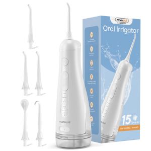 Mornwell | Mornwell Water Flosser300ML Tank DIY Mode Rechargeable Water FlossIPX7 Waterproof 5 Modes 3 Pressure Irrigate for Teeth Clean