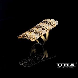 N166 Nhẫn nữ đính đá CZ cao cấp  thiết kế sang trọng quý phái UHA