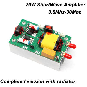 70W HF Power Amplifier 3.5-30MHz AB Class Shortwave Linear Amp for Transceiver QRP Radio Receiver Transmitter SSB/CW/AM/FM Modes