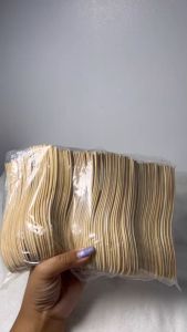 ช้อนสั้นไม้ใช้แล้วทิ้ง ขนาด 13.5 ซม. (แพ็ค100ชิ้น)