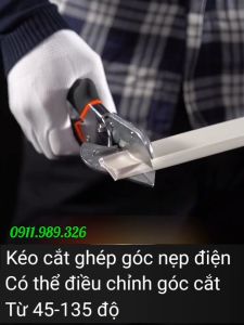 Kéo cắt góc nẹp điện có thể điều chỉnh góc tặng kèm 3 lưỡi kéo