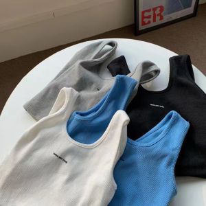 Slimming Effect Outdoor Sports Tank Top Womens Threaded Design Casual Commute Style Backless Upper Apparel Summer 2025