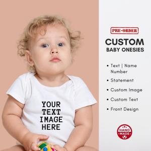 Customized Baby Onesie Newbon Baby Bodysuit Short Sleeve Custom Onesie for Baby Baby Shower Gift Baby Onesies PH