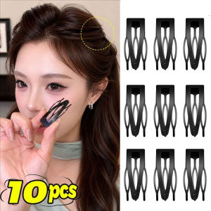 10Pcs/lot Black Snap Hair Clips Updo HairPins Metal Hair Organizer Hairpin Clicks Clack Headwears Women Fashion Hair Accessories