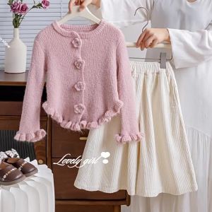 Sweet Flower Knit Cardigan Sweater