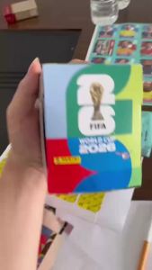 Panini 2026 World Cup Sticker Box Soccer Football Collectibles Player Sticker 50Packs Complete Album Gift For Teen Football Fans
