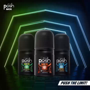 Posh Men Deodorant Roll On Anti Perspirant 50ml - Active Cool