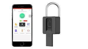 Khóa vân tay Elinksmart với nắp trượt chống nước chống rơi chống trộm ổ khóa lớn cho cổng ngoài trời Kết nối ứng dụng di động eSmartlock Khóa thông minh mới 2022 Pin 1 năm