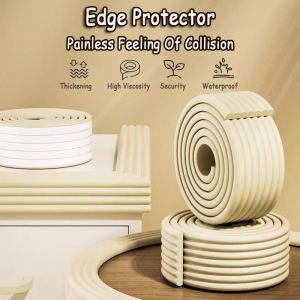 Edge Protector 2 Meters Corner Guards Baby Bumper Table Edge Strip Soft Rubber Hurt Prevention Corner Guards Self-adhesive Baby Safety Table Desk Edge Corner Cushion 防撞条
