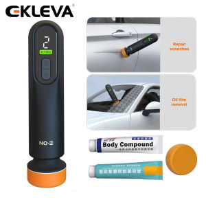 Ekleva Máy đánh bóng tẩy lông Mini 40W dụng cụ loại bỏ màng dầu thủy tinh sửa chữa vết xước sơn xe không dây 12000 vòng/phút