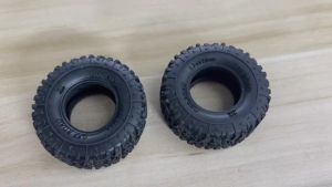 Lốp Xe Bánh Xích 1.3” Cho Xe RC Cao Su Mềm Kích Thước 66x26mm Lốp Địa Hình Đá Tương Thích Với AX24 TRX4M Axial SCX24 FCX24 Ultimate CR-18P EVO XC-1 RTR