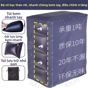 Đệm Chân Lò Xo Khí Nén Cho Chuyến Bay Dài Ngủ Trên Xe Hơi Tàu Cao Tốc Giường Treo Cho Trẻ Em Vật Dụng Du Lịch Chống Thấm Nước