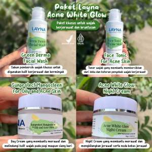 LAYNA SKINCARE PAKET ACNE BPOM TERLARIS