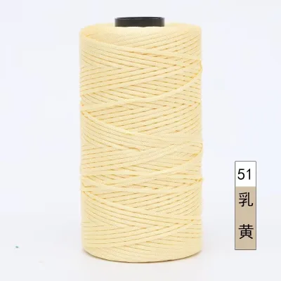 Handwoven Ice Silk Flat Rope Yarn Cotton Linen Combed Spun Yarn Ring Twist for Hat Making Crochet Summer Cool Cap Axis