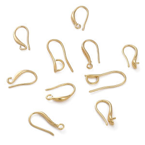 2pcs 14K Gold Plated Brass Stud Earring for Fashion Earring Jewelry Findings Making