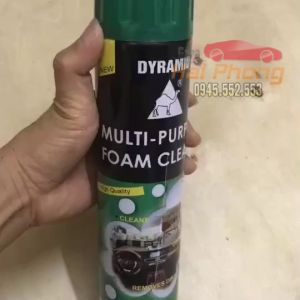 Chai Xịt Bọt Đa Năng Vệ Sinh Ghế Da Nội Thất Ô Tô Foam Cleaner DYR AMID màu xanh