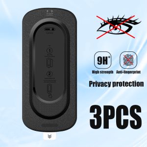 Basix | 3Pcs Privacy Screen Protector for iPhone 17/16/15/14/13 Pro MAX Easy Install Anti-Spy Tempered Glass Protective Film
