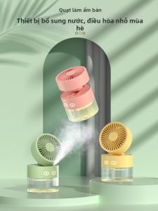 Quạt USB Mini Không Tiếng Ồn Làm Mát Máy Lạnh Phun Sương Cho Văn Phòng Quạt Ủi Điện USB Sạc Quạt USB Mini Làm Mát