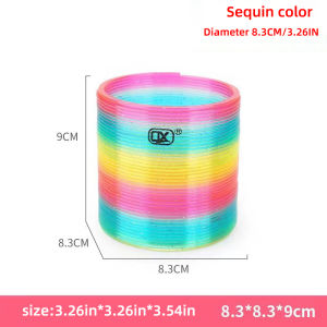 Extra Large Rainbow Magic Spring Toys Bulk Pack Party Favors for Kids Birthday Pinata Fillers Guest Gifts Celebration Giveaways