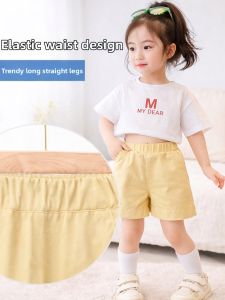 Cotton Girls Summer Leisure Printed Short T-Shirt