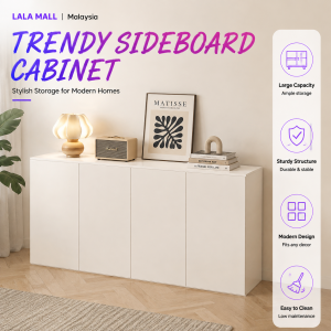LALA Side Cabinet Sideboard Cabinet Drawer Cabinet Storage Store Items Wooden Kabinet Sisi Restoran Kabinet Bilik Tamu Lemari Laci 网红餐边柜客厅收纳斗柜