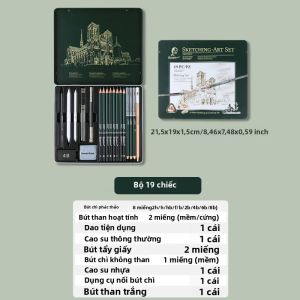 Bộ Bút Chì Vẽ Chuyên Nghiệp - 10/12/19 Chiếc Bút Chì Than Chì Than Chì Dùng Để Phác Thảo Thân Gỗ Đồ Dùng Nghệ Thuật Dành Cho Nghệ Sĩ Người Mới Bắt Đầu
