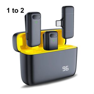 Kebidumei | Lavalier Microphone 2.4G Wireless Microphones Portable Mini Noise Reduction Video Recording Microphone For Vlog Live Streaming