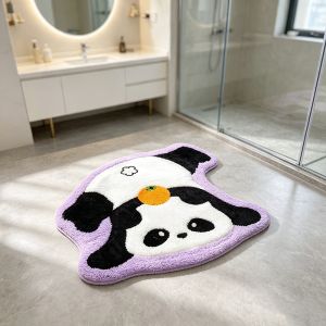 Thảm Lông Thú Hình Hành Tinh Panda VIKAMA Blush Chống Trơn Trượt Thấm Hút Hình Thú Hoạt Hình Dùng Cho Phòng Ngủ Phòng Tắm Trang Trí Nhà Cửa
